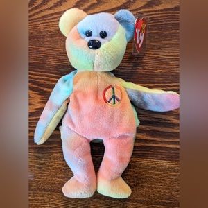 Ty Beanie Baby Peace Bear